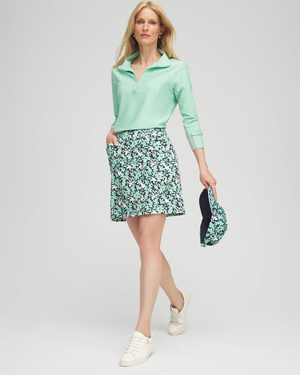 Abstract Aurora UPF50 Pleated Skort
